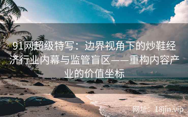91网超级特写：边界视角下的炒鞋经济行业内幕与监管盲区——重构内容产业的价值坐标  第2张