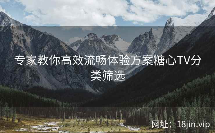 专家教你高效流畅体验方案糖心TV分类筛选