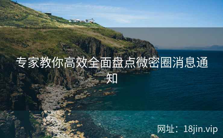 专家教你高效全面盘点微密圈消息通知
