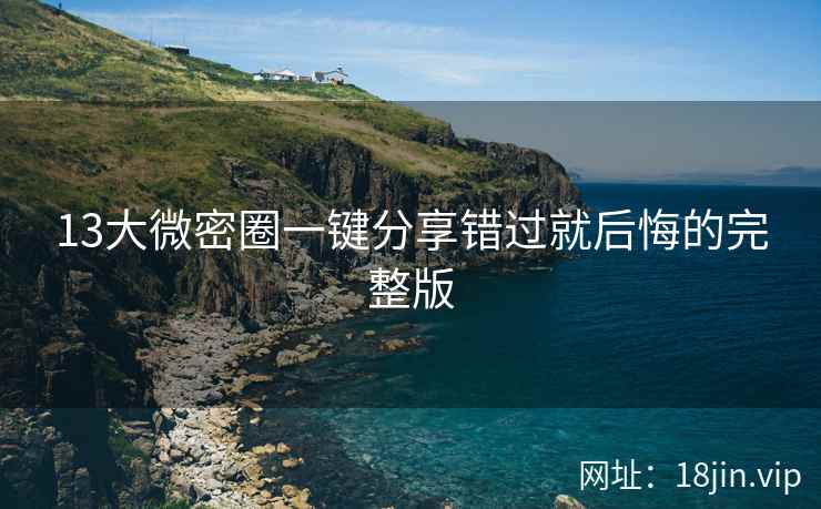 13大微密圈一键分享错过就后悔的完整版