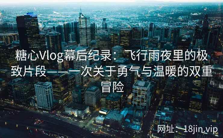 糖心Vlog幕后纪录：飞行雨夜里的极致片段——一次关于勇气与温暖的双重冒险