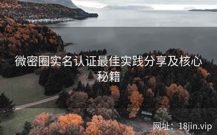 微密圈实名认证最佳实践分享及核心秘籍
