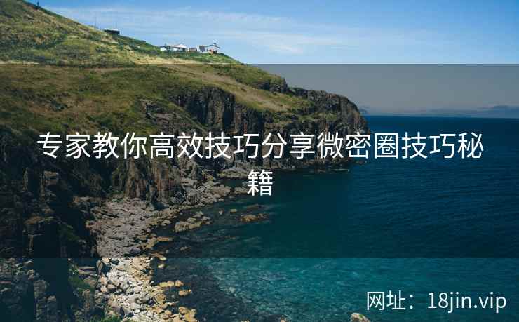 专家教你高效技巧分享微密圈技巧秘籍