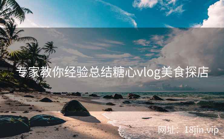 专家教你经验总结糖心vlog美食探店  第2张