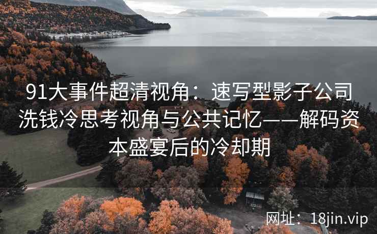 91大事件超清视角：速写型影子公司洗钱冷思考视角与公共记忆——解码资本盛宴后的冷却期